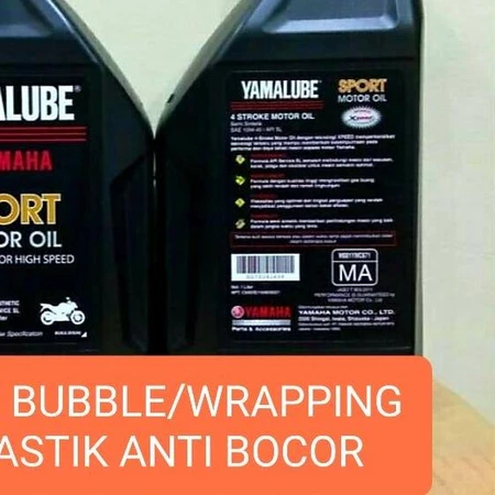 ☏ OLI YAMAHALUBE SPORT 4 stroke semi sintetik 10w-40/API SERVICE SL 1 LITER FREE BUBBLE/WRAPPING ANTI BOCOR ♦
