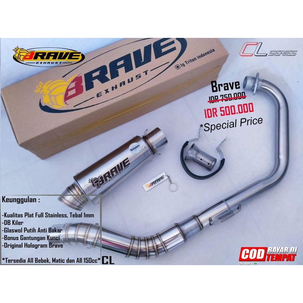 Jual Knalpot Kenalpot Racing CBR150, Vixion, Fu, R15 V3 V2 Biyson GSX ...