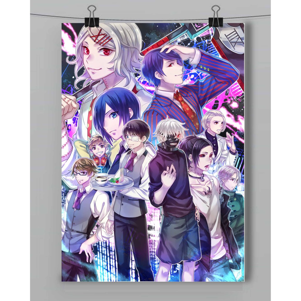 Jual poster anime lengkap tokyo ghoul | Shopee Indonesia