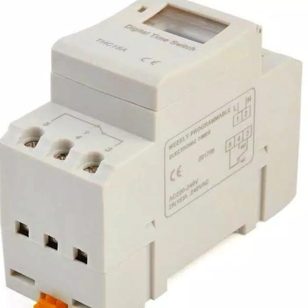 Jual Programmable / digital timer switch weekly 220V spt theben Din ...
