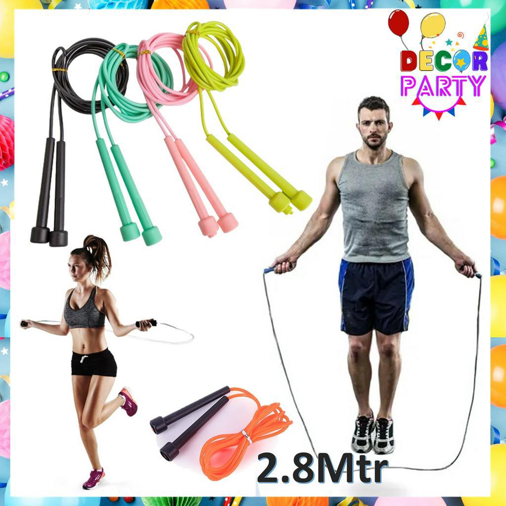 DP Tali Skipping Pvc 2.8Mtr Jump Rope Lompat Tali 280cm Speed Rope Active PVC Jump Rope Jump Rope Lompat Tali Olahraga Pemula Pelatihan Kardio Kebugaran Bergerak