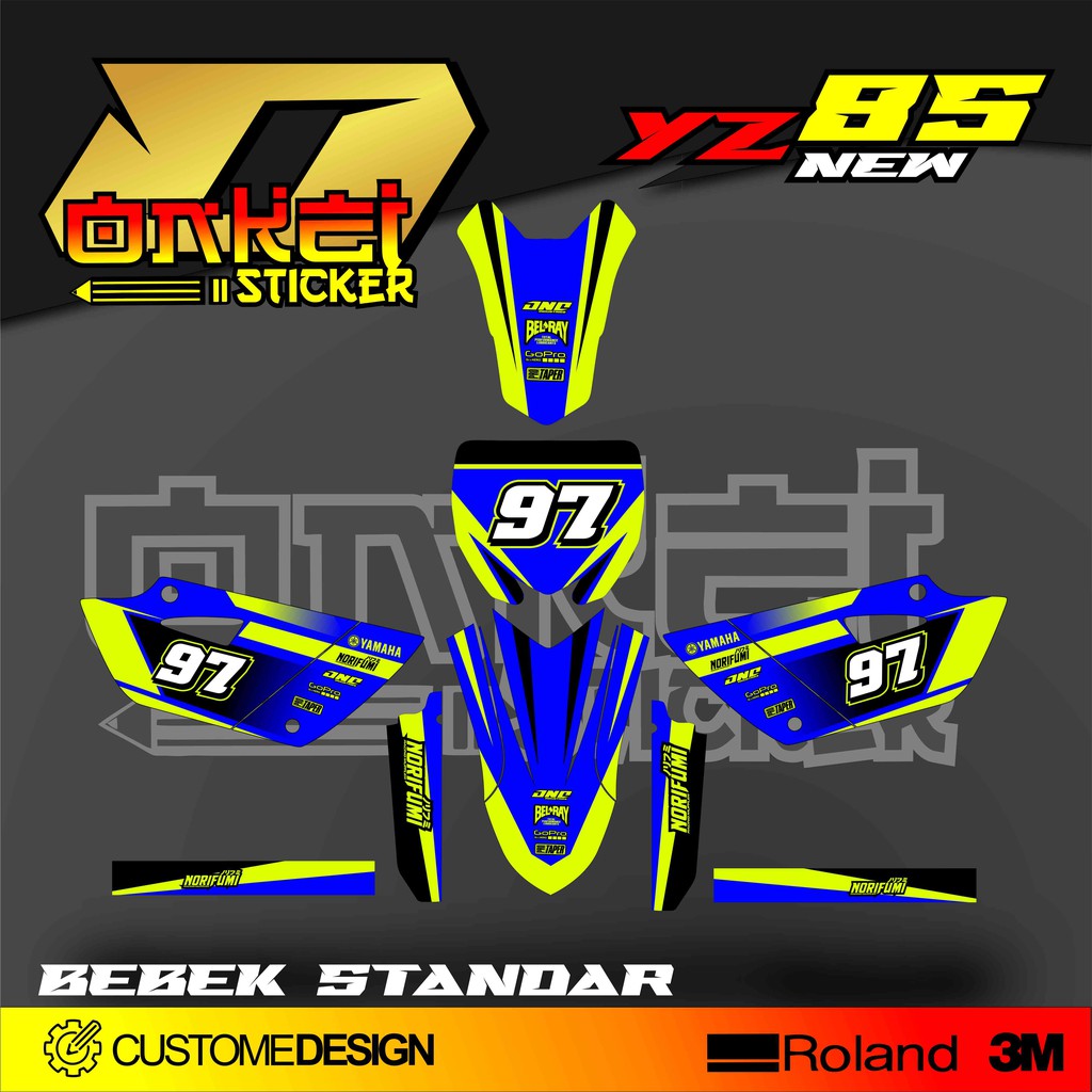Jual DECAL STICKER BEBEK STANDAR YZ 85 NEW STB | Shopee Indonesia