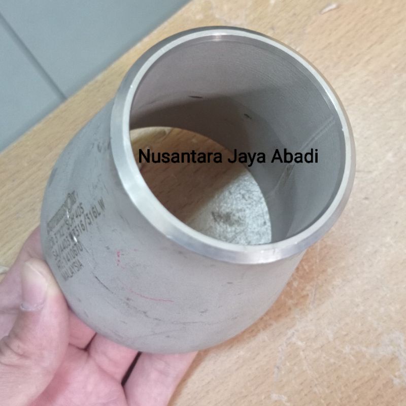 Jual Reducer Oversock Las Stainless 316 Sch 40 3 x 2 