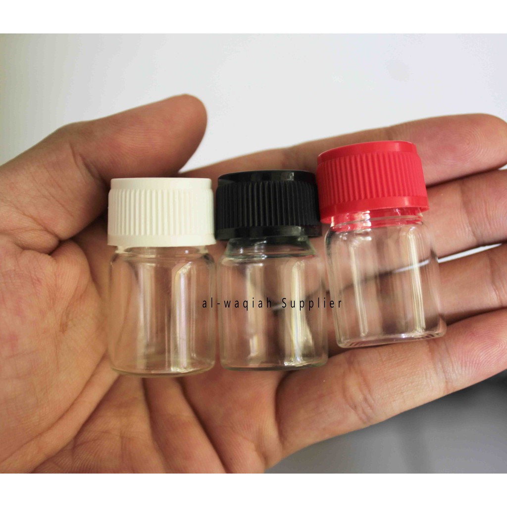 Jual Botol Kaca 5ml 5 ml Tutup Drat Putar - Sangat Rapat | Shopee Indonesia