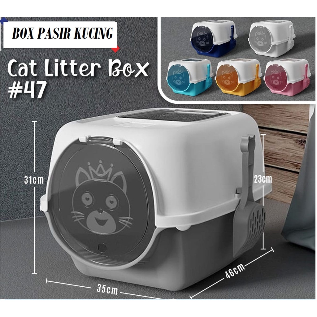 Jual CAT LITTER BOX CLB47 BOX PASIR KUCING CLB47 TOILET KUCING