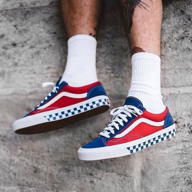 Vans style clearance 36 blue red