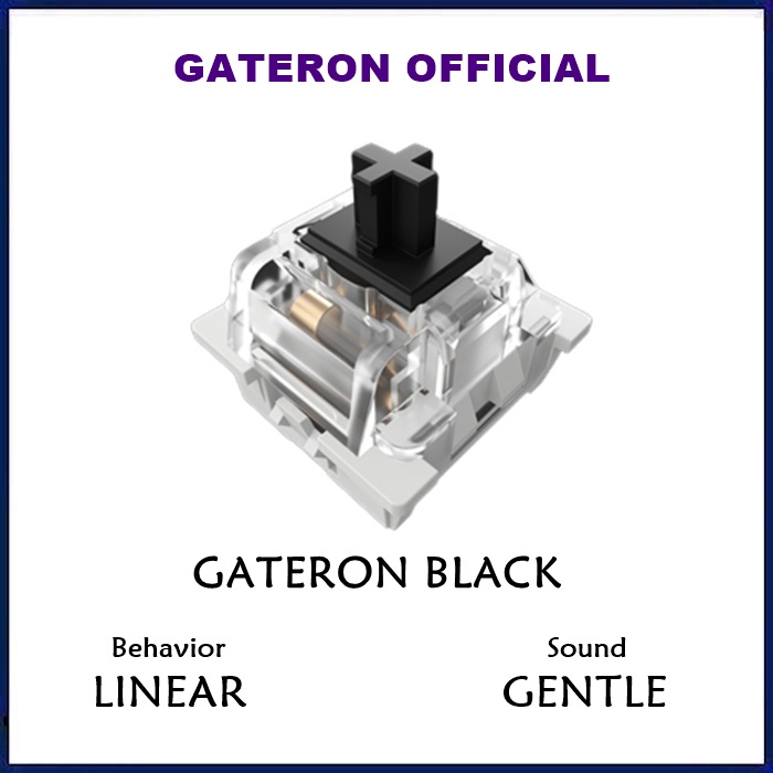 Jual GATERON BLACK MECHANICAL SWITCH Linear Switches Keyboard | Shopee ...