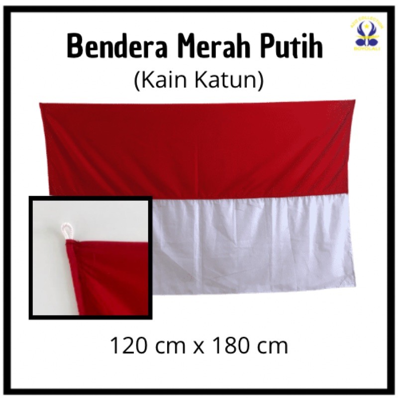 Jual Bendera Merah Putih Besar 120 Cm X 180 Cm Kain Katun Shopee Indonesia