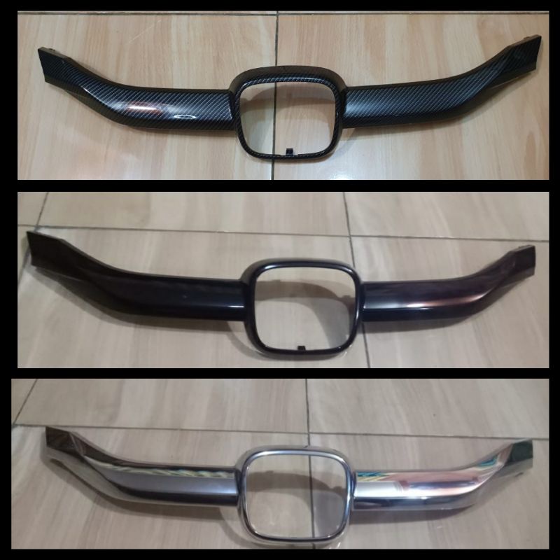 Jual List Grill Hood Molding Honda Brio Satya Rs Shopee Indonesia