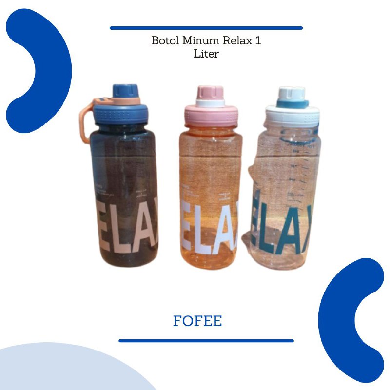 Jual Botol Minum RELAX 1000ml / Botol Minum 1 Liter / Botol Minum Murah ...