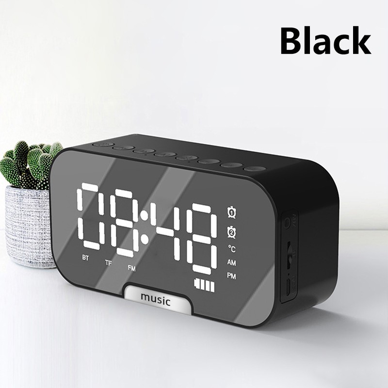 Jual GOOJODOQ Speaker Jam Bluetooth Portable Dan FM Radio Wireless Bass