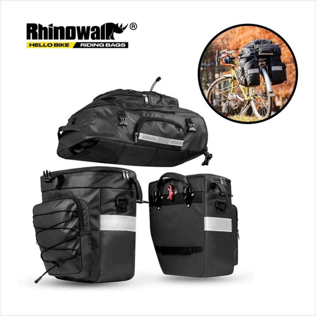 Jual Rhinowalk X21606 Bike Pannier Trunk Set 65L - Tas Touring Sepeda ...