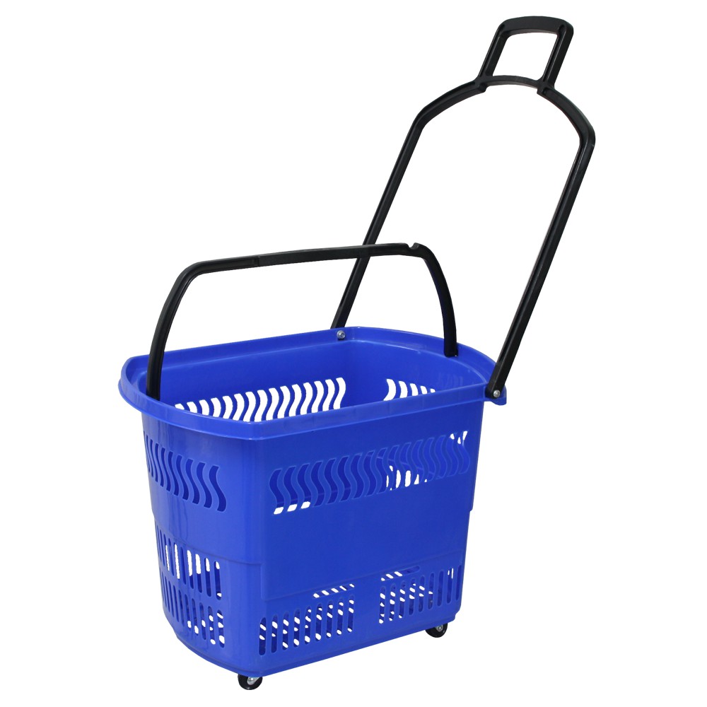 Jual Keranjang Belanja Troli / Trolley Basket BAS-01 (BIRU) | Shopee