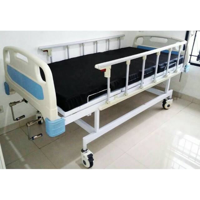 Jual TEMPAT TIDUR 2 CRANK ABS/Manual Hospital Bed | Shopee Indonesia