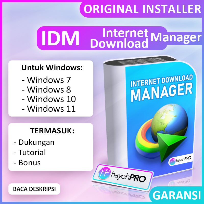 Jual IDM - Internet Download Manager FULL VERSION - LIFETIME UPDATE ...