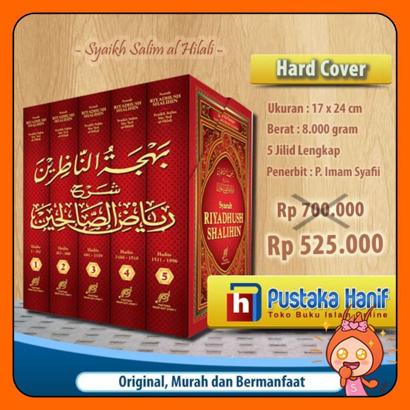 Jual Syarah Riyadhus Shalihin Lengkap 5 Jilid Pustaka Imam Syafii