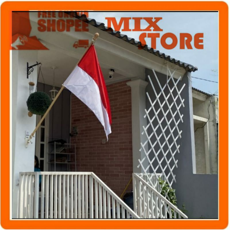 Jual Tiang Bendera Kekinian Tiang Bendera + Brecket Bendera Merah Putih ...