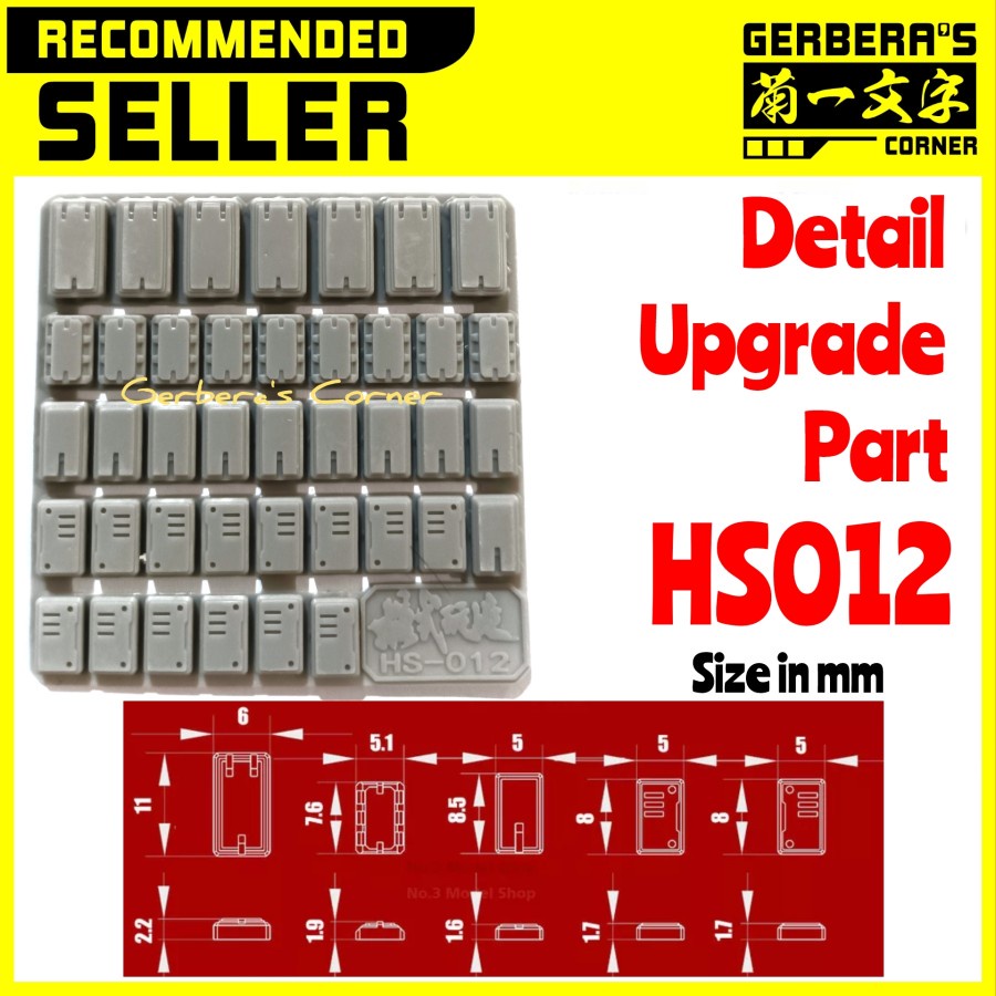 Jual Detail Upgrade Parts HS012 Custom Detailing Gundam Plaplate ...