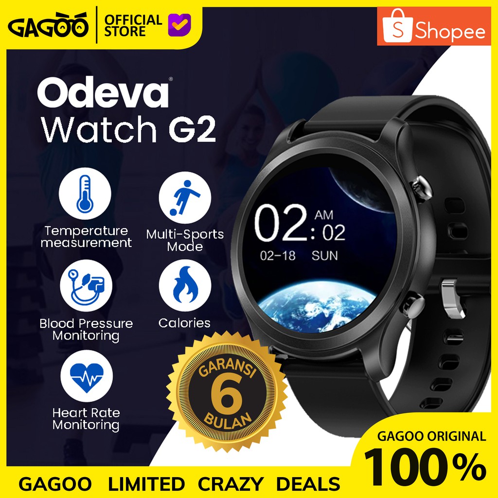 Jual Smartwatch Original ODEVA G2 [BNIB] Jam Smartwatch Pria ...