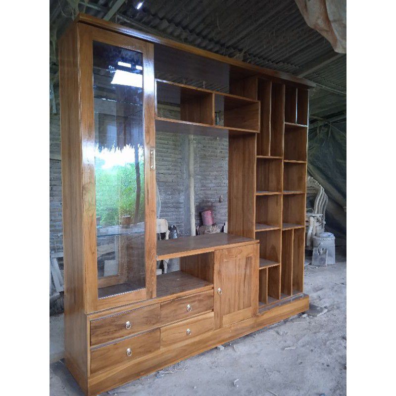 Jual Partisi Kayu Jati Cm Shopee Indonesia