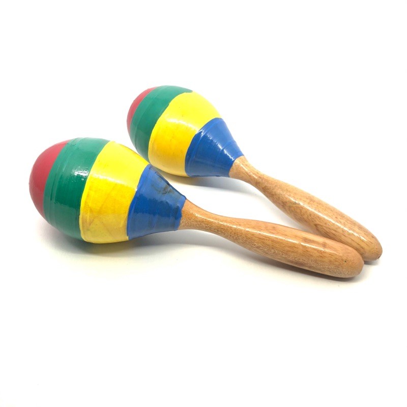 Jual Wooden Maracas Shaker Percussion Alat Musik Marakas Ayam Goreng