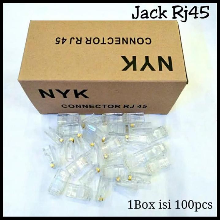 Jual Hesaa_Store | Rj45 / Rg45 Nyk Cat5 Isi 100 Konektor Label Lan ...