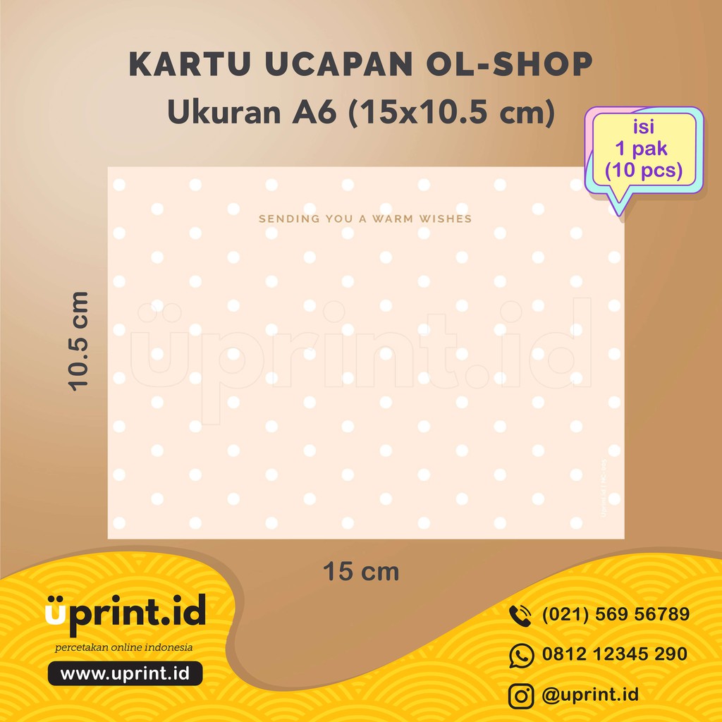 Jual Kartu Ucapan|Blank Card|Notecard|Kartu Ucapan Kosong |NC-005 ...