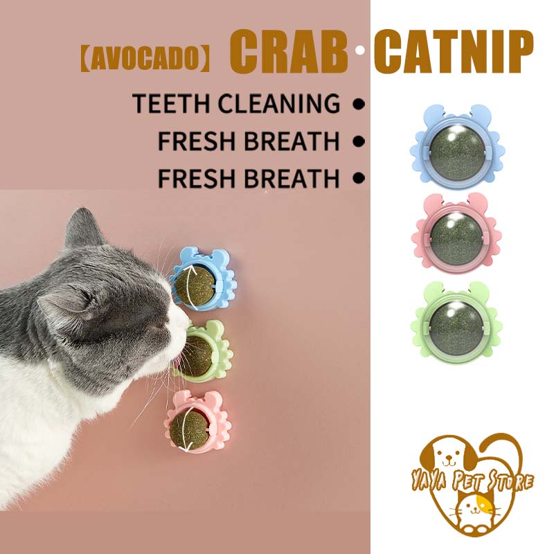 Jual Mainan Kucing Bola Catnip Rotating Catnip Ball Catnip Kucing Anti ...