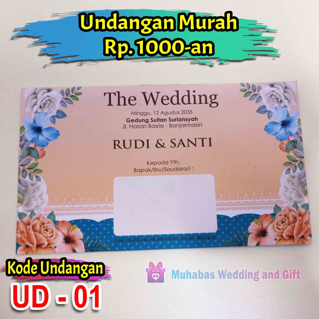 Jual Undangan Pernikahan Murah, Simple, Unik, Elegan, Cantik, Terkini ...