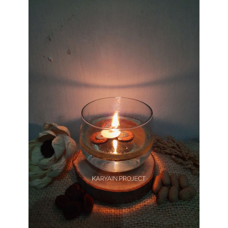 Jual Glass Candle Light 5 Sumbu Lilin Model 1 Shopee Indonesia