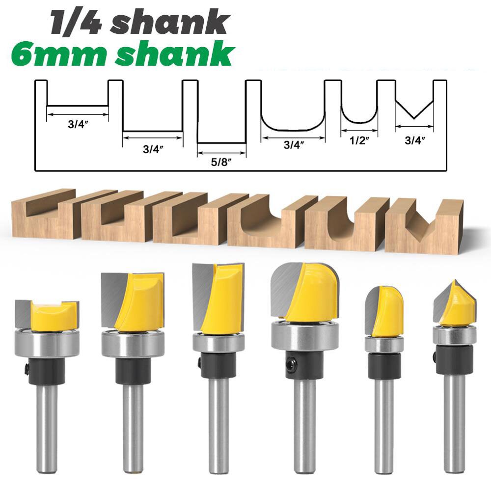 Jual Mata Router Profil Template Straight Flush Trim Kayu Hpl Edging