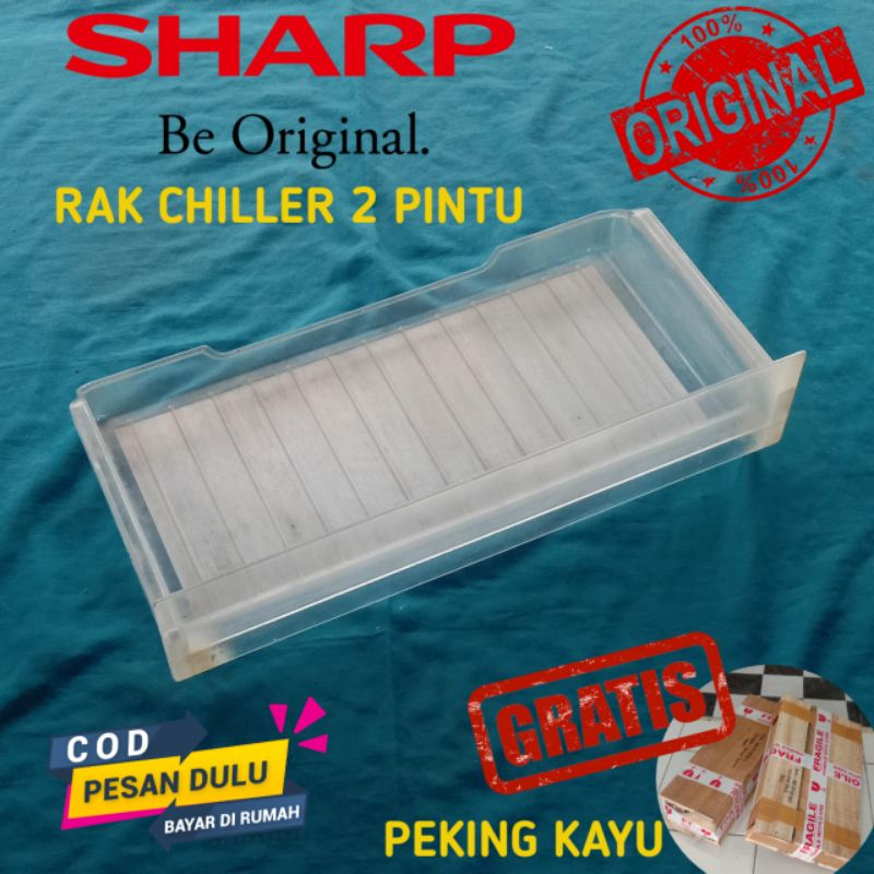 Jual RAK CHILLER KULKAS SHARP 2 PINTU TYPE LAMA ORIGINAL | Shopee Indonesia