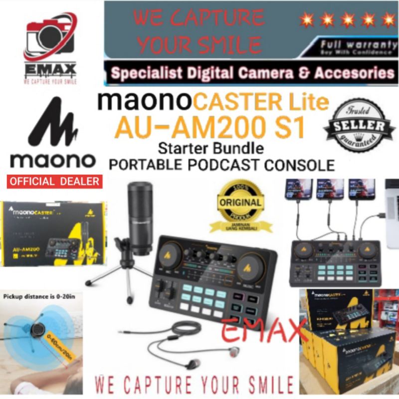 Jual maono CASTER Lite AU AM200 S1 Starter Bundle Kit Audio Mixer