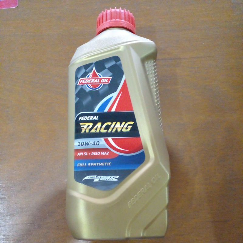 Jual OLI MESIN FEDERAL RACING 1L 10W-40 FULL SYNTHETIC 100% ORIGINAL ...