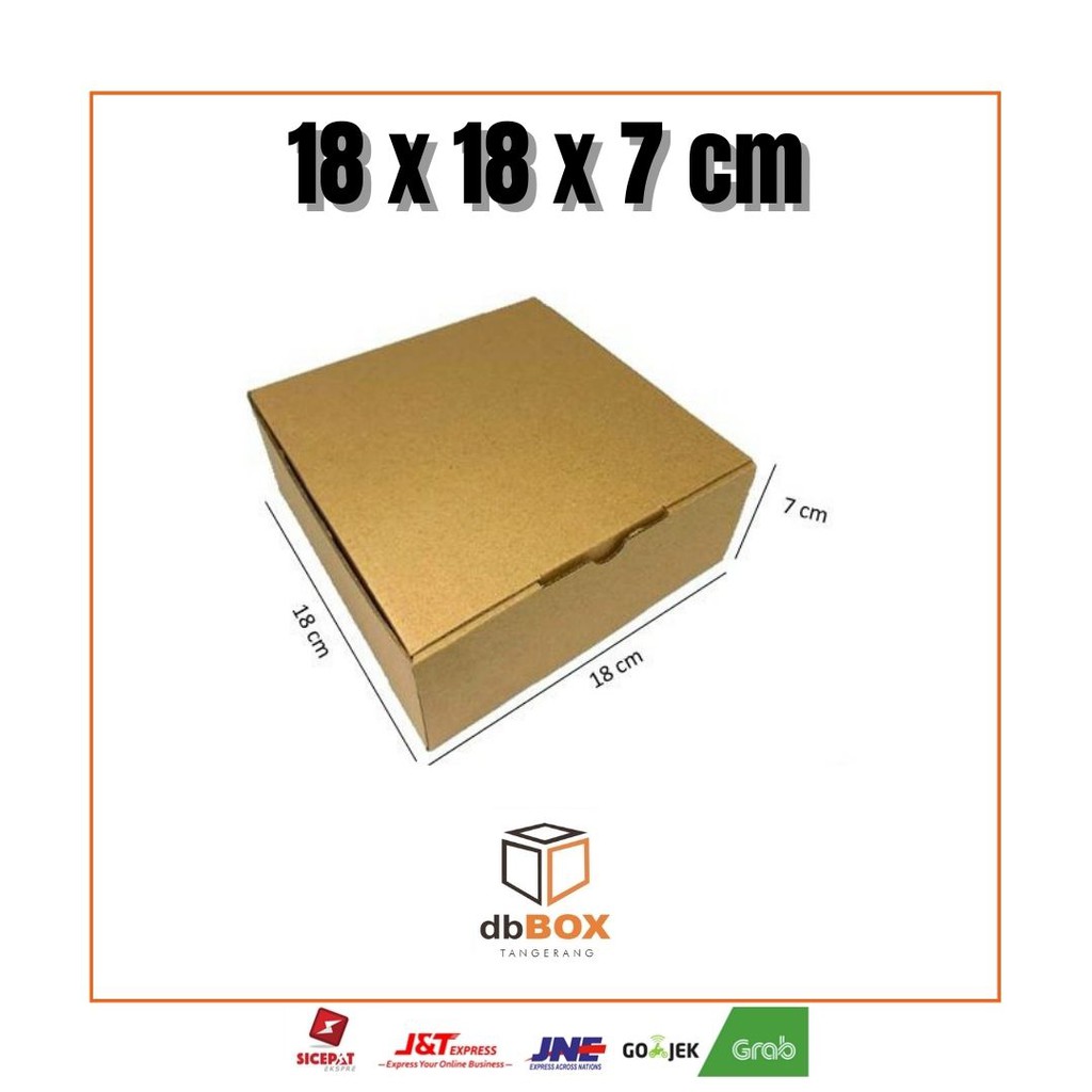 Jual Kardus 18x18x7 cm | Box Die Cut dan Easy Usage | Box Kue Tart ...