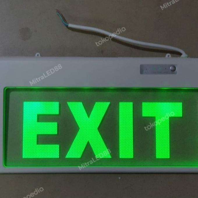 Jual Lampu Led Emergency EXIT POLOS BENING 3W 3WATT LED Darurat ...