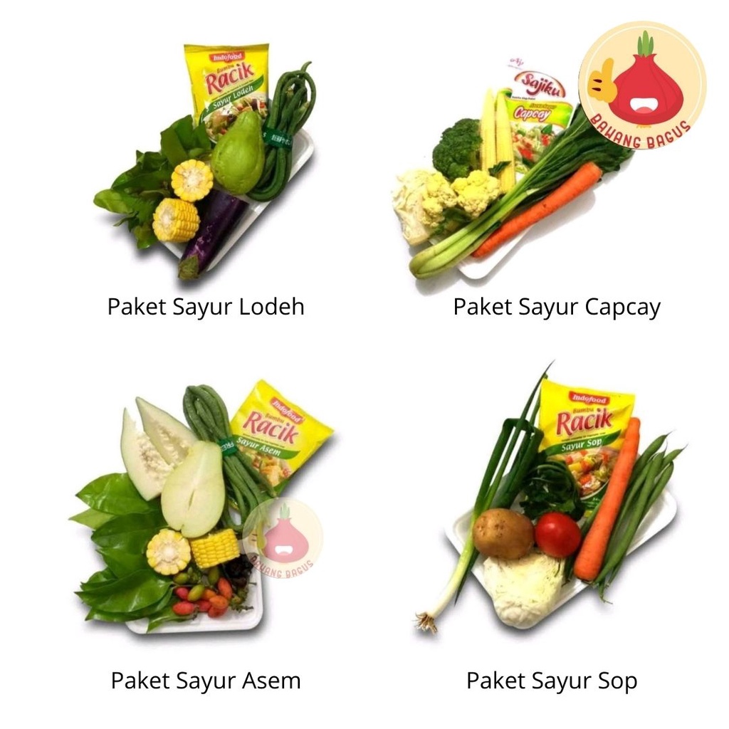 Jual Paket Lengkap Sayur Asem Sayur Lodeh Sayur Sop Sayur Capcay Sayur