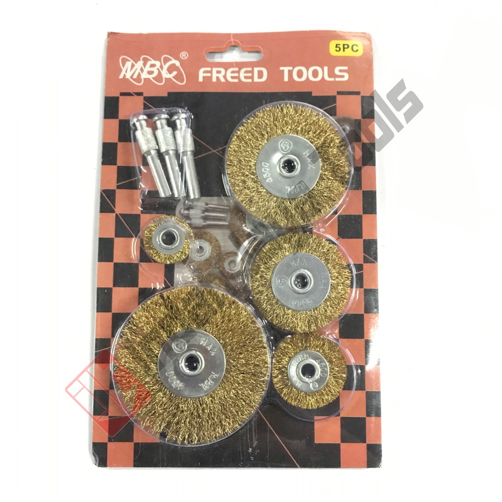 Jual Freed Tools Mata Bor Sikat Kawat Set Pcs Sikat Piring Shopee