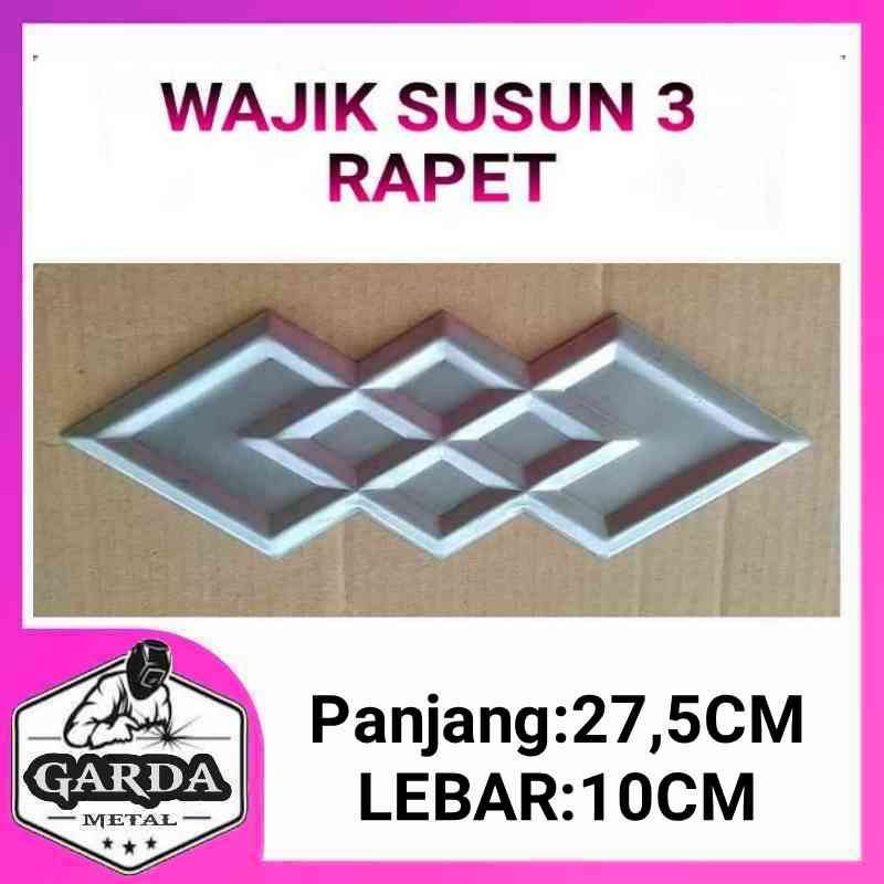 Jual Ornamen Aksesoris Pagar Dan Teralis Rumah Wajik Susun 3 Rapet