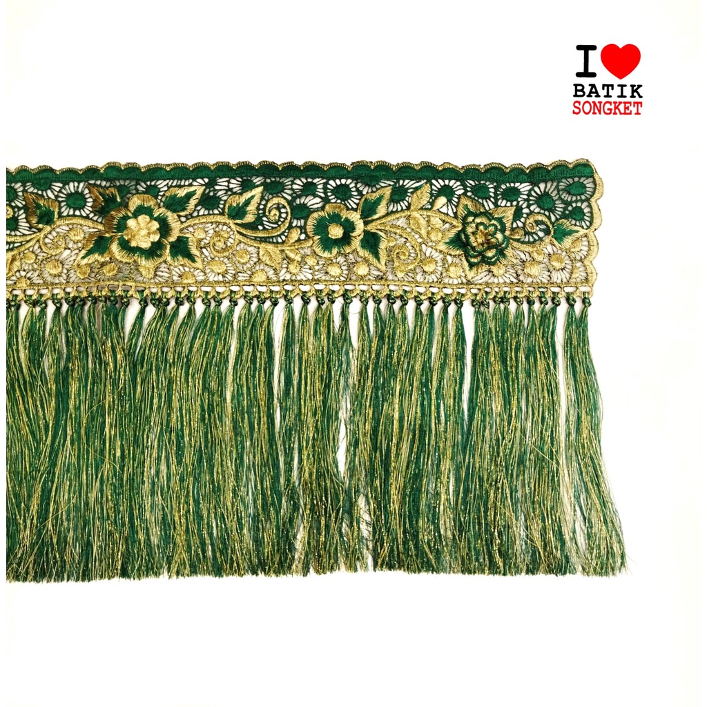 Jual RENDA RUMBAI BORDIR SONGKET PALEMBANG TENUN BATAK ULOS SUMATRA ...