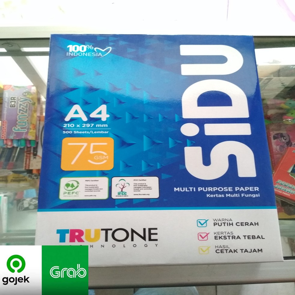 Jual KERTAS A4 75 GRAM SIDU | Shopee Indonesia