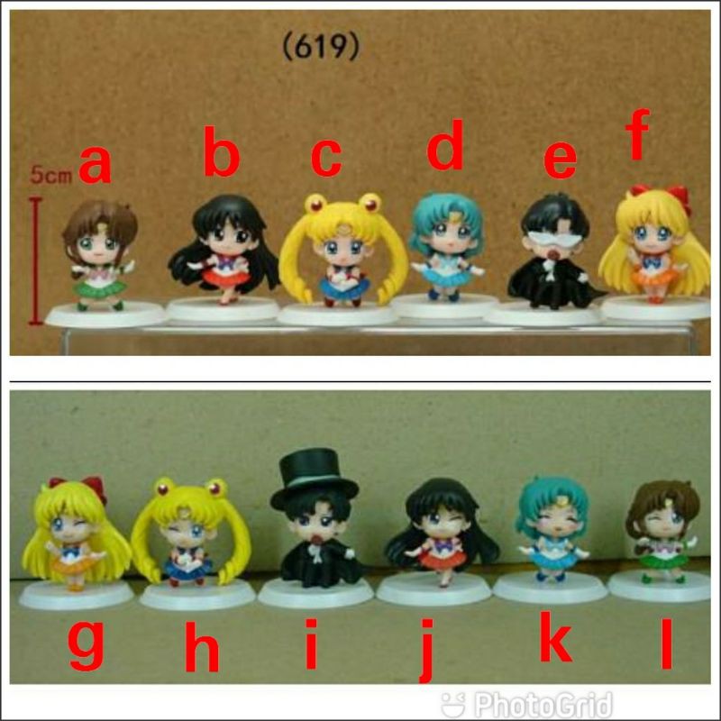 Jual figure SAILOR MOON 618 619 series miniatur pajangan | Shopee Indonesia