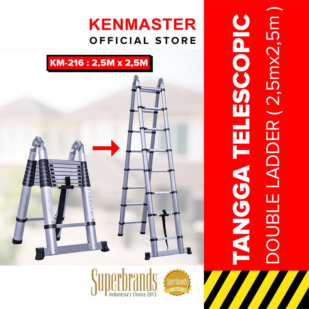 Jual Tangga Teleskopik Double Km Telescopic Fiber Optic