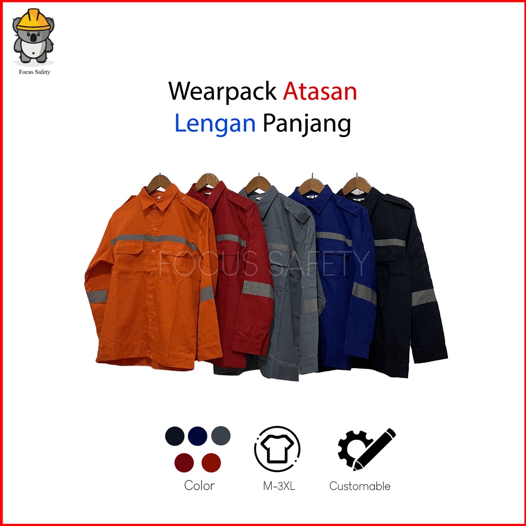 Jual Wearpack Wear Pack Safety Model Atasan Lengan Panjang Shopee