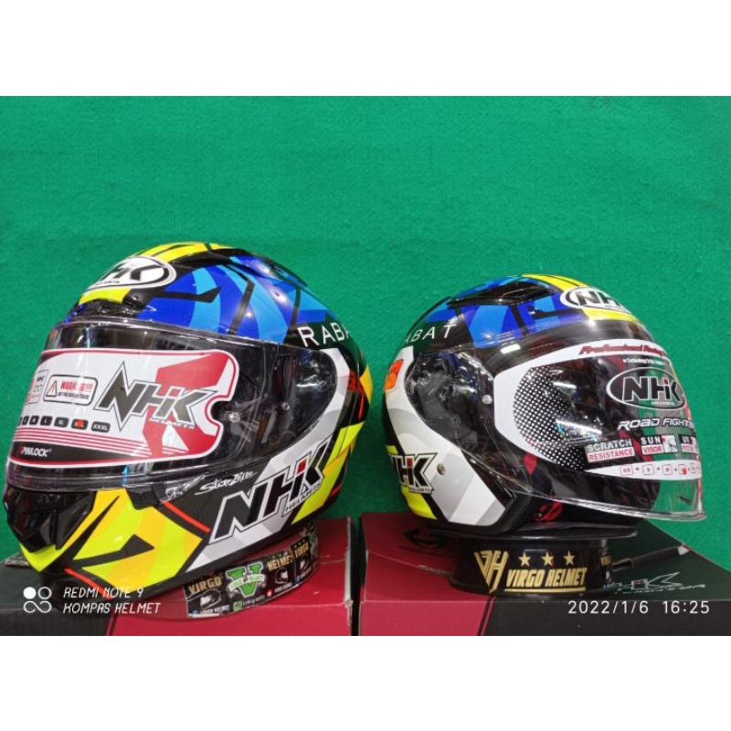 Jual Helm Couple NHK R Tech Street spesial edition &NHK R1 Motif Tito ...