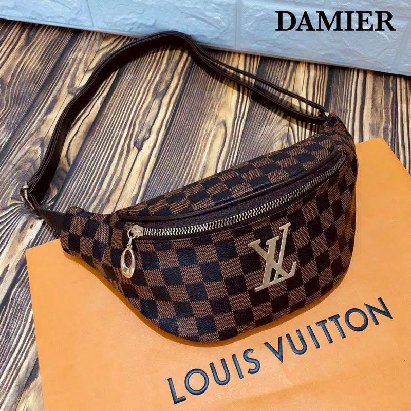 Jual TAS WAISTBAG PRIA LV LOUIS VUITTON CAMPUS BUMBAG DAMIER