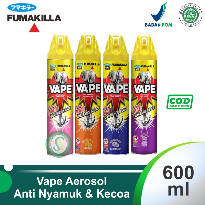 Jual Fumakilla Aerosol Anti Nyamuk Dan Kecoa 600 Ml Shopee Indonesia 2927