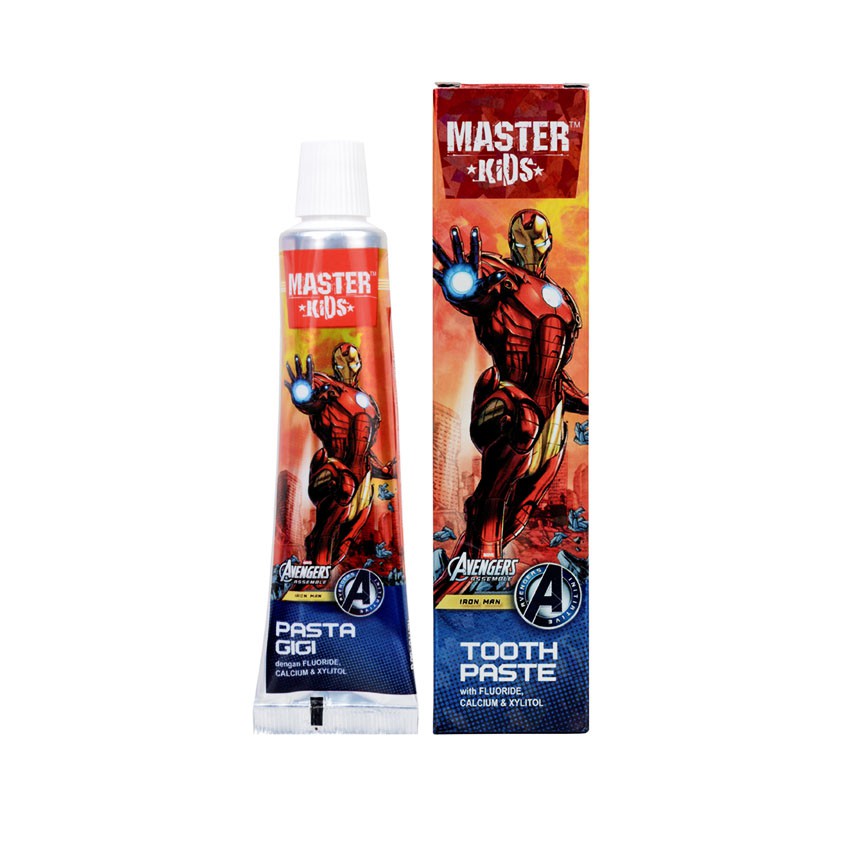 Jual Master Kids Toothpaste Iron Man Tube 50gr | Shopee Indonesia