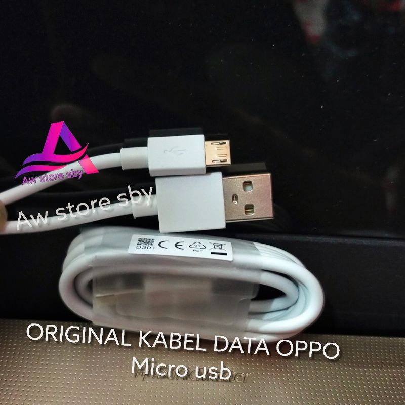 Jual Kabel data oppo micro usb Ori fast charging 2A oppo A7 A12 A15 A71 ...