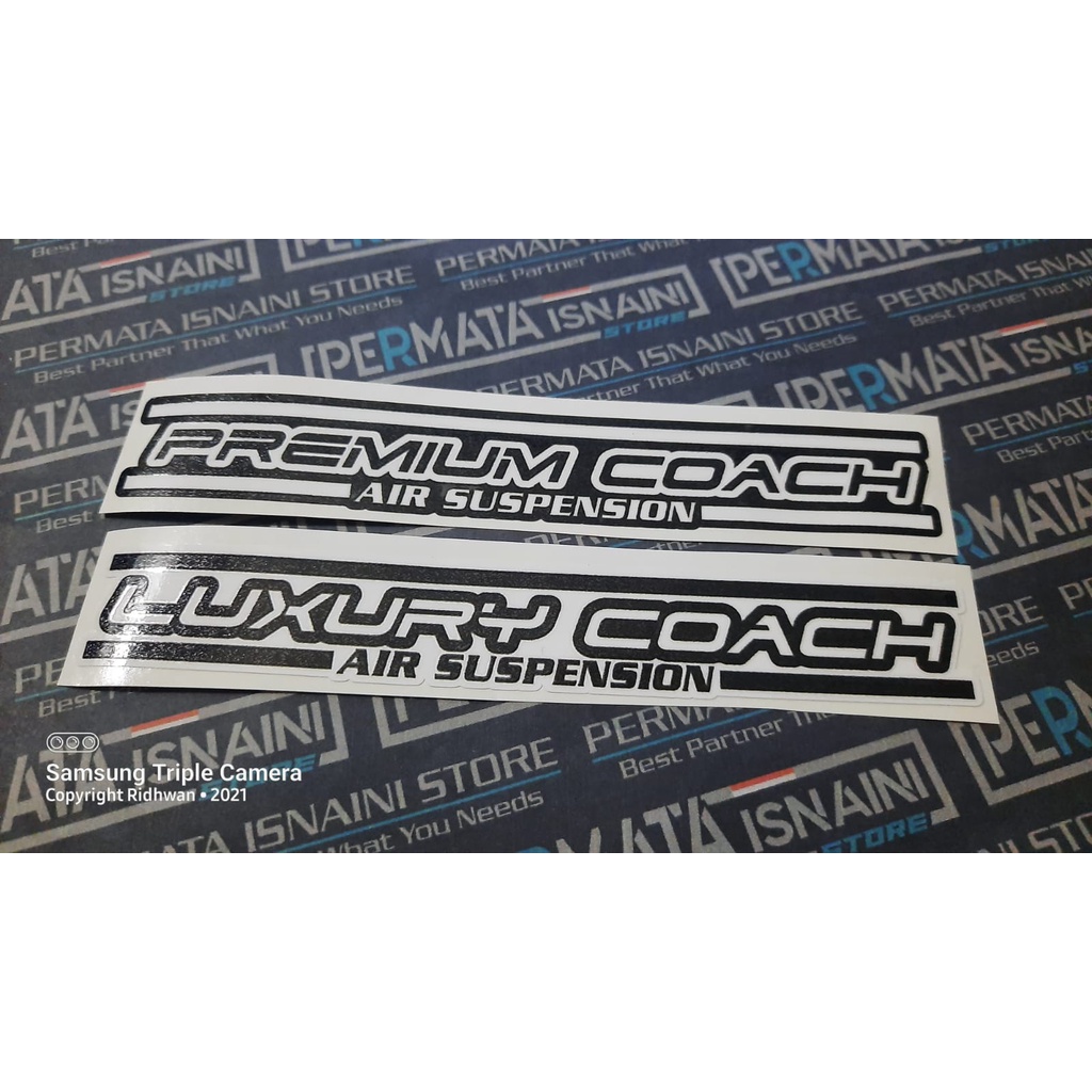 Jual Sticker Vinyl PREMIUM COACH LUXURY COACH ala Bismania by PIS ...